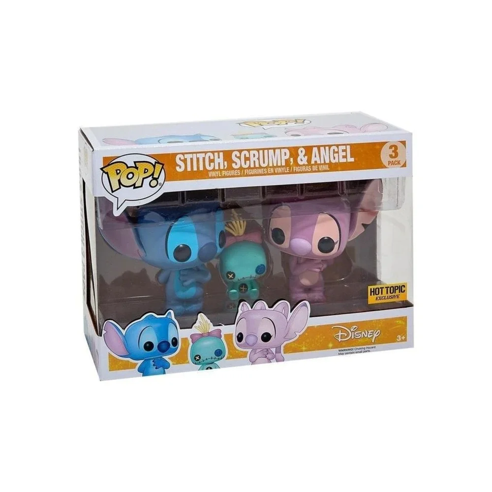 Funko Pop Disney Lilo & Stitch Scrump Angel 3-Pack Hot Topic Exclusive Vinyl Set
